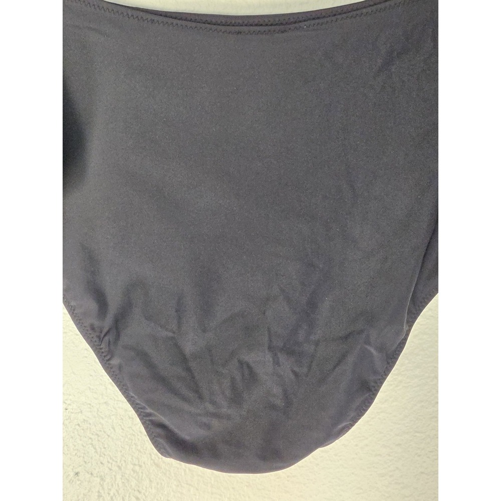 Ganni Swim Bottom Women Size 48 Solid Black High-Waisted Bikini Bottoms NWT - Picture 6 of 10